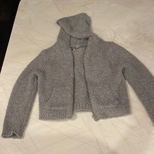 Kids’ Skims Smoke (gray) Cozy Knit tank & hoodie set. SZ 8/10 barely worn.
